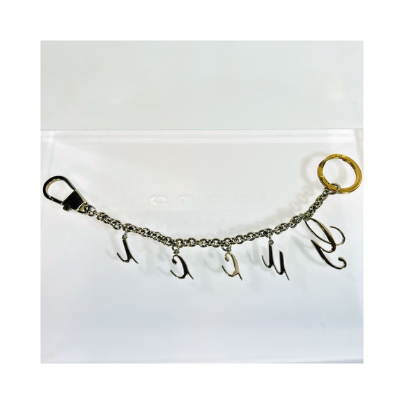 |SOLD| Gucci Ultra Rare Logo Dangle Charmed Bag Charm/Keychain - Picture 5 of 8